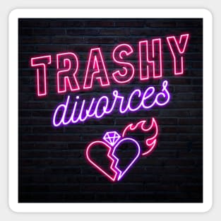 Trashy Divorces Full Logo Sticker